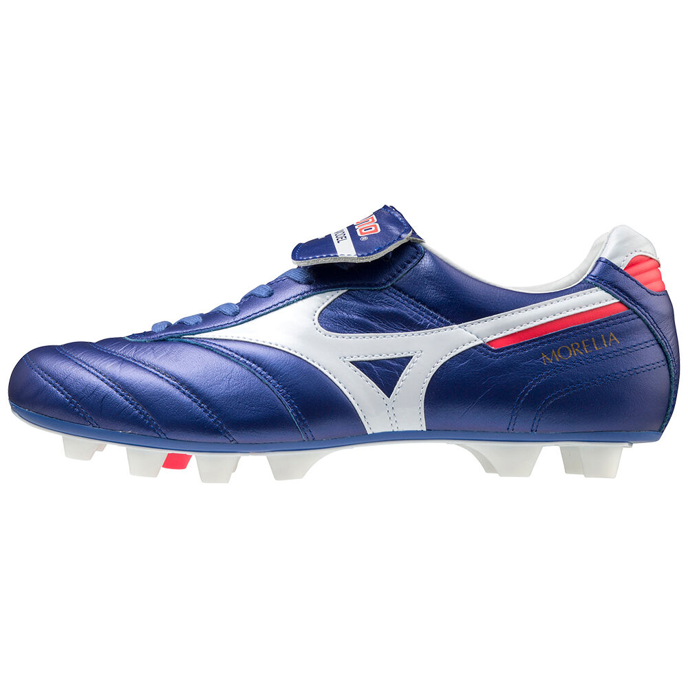 Mizuno Men's Morelia II Japan Soccer Cleats Blue/White (P1GA200025-ZHJ)